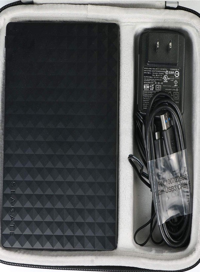 Khanka Hard Travel Case Replacement for Seagate Expansion Desktop 3TB 4TB 6TB 8TB 10TB External Hard Drive HDD – USB 3.0 - Image 3